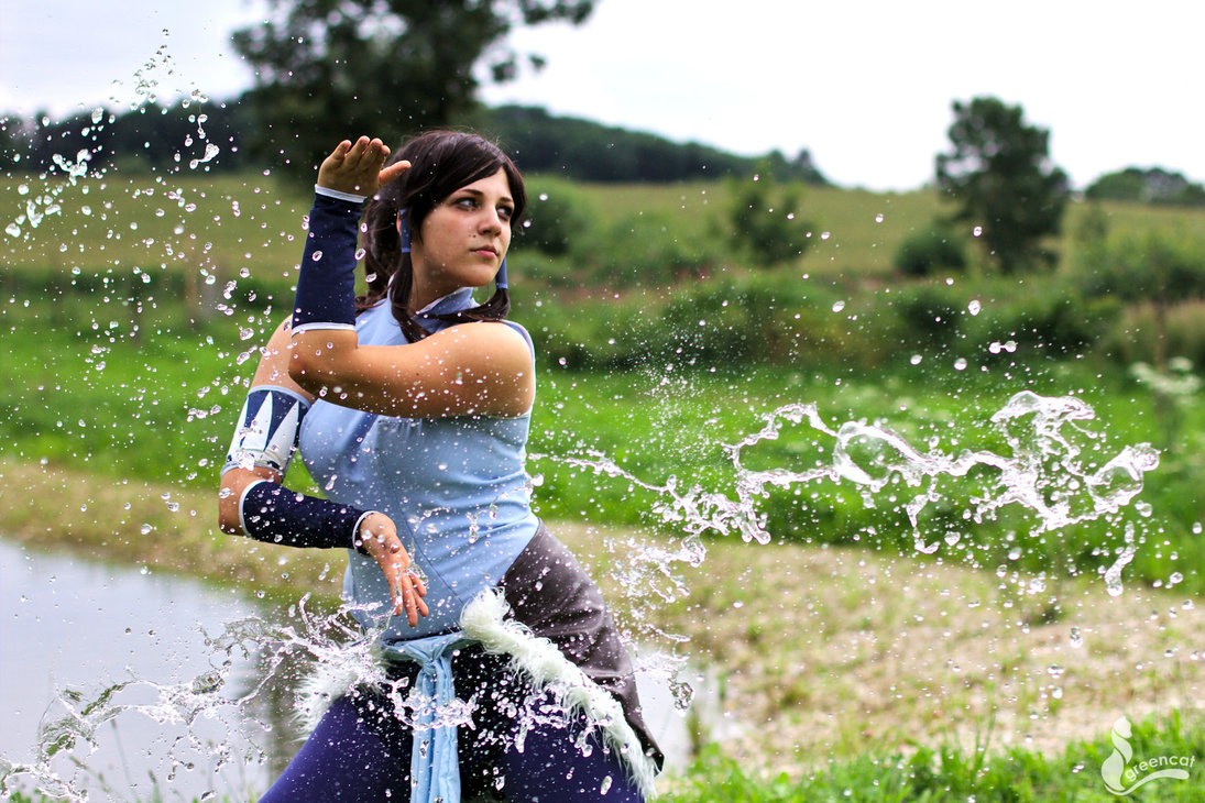 korra cosplay beach